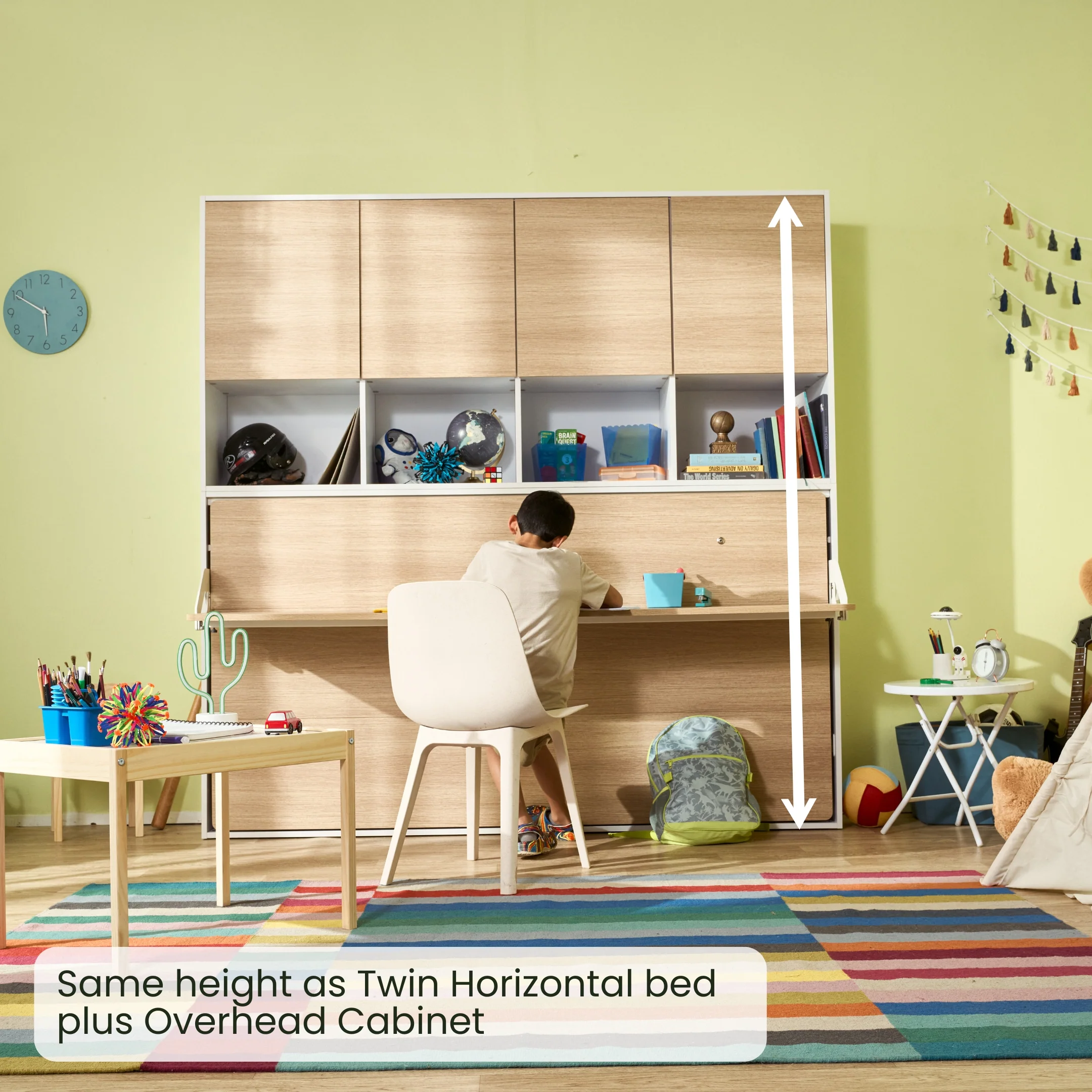 Tall Nightstand Cabinet - Twin / Horizontal - Image 11